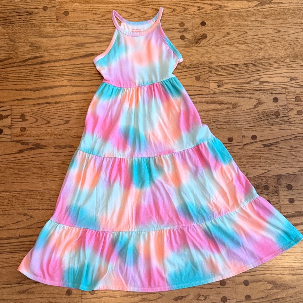Cat & Jack Multicolor Tie-Dye Dress, size 8